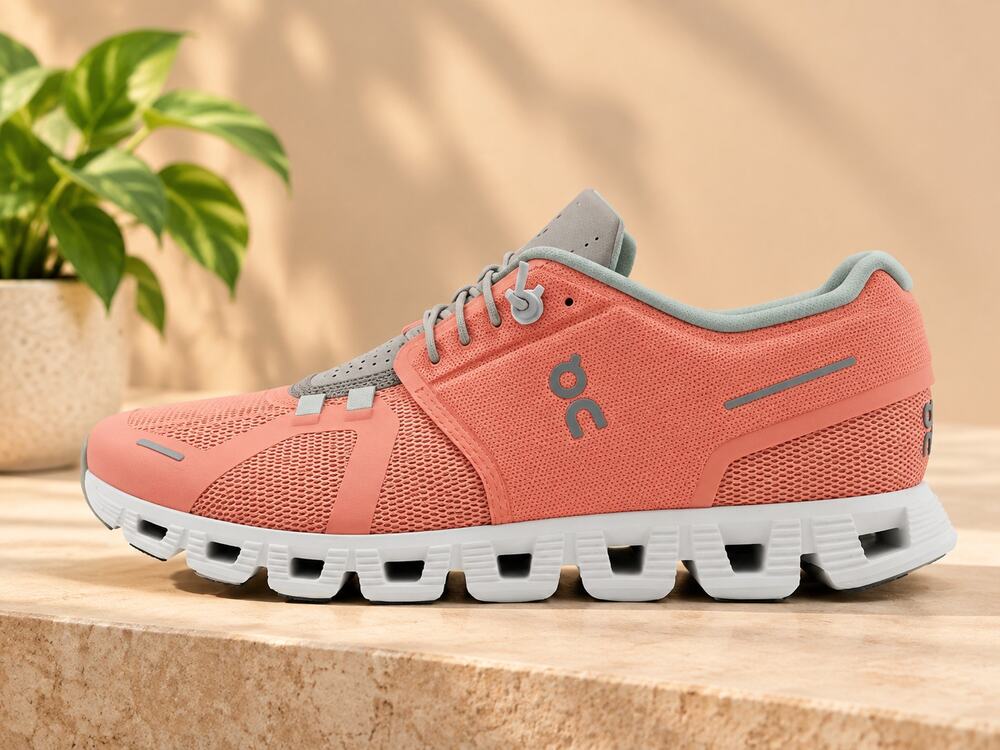 NWT On Women's Cloud 5 Running Shoes Flamingo/Pearl Size7 Medium